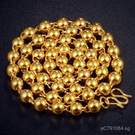 Elegant Personality Necklace with Fortune Beads, Authentic Vietnamese Sand Gold, Non-Fading, Fashion