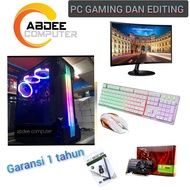 PC GAMING CORE I7 RAM 16 GB SSD 128 GB VGA 4 GB R9 370 MONITOR 24 IN SAMSUNG