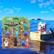 Minecraft Building Blocks Mini Figures Steve Zombie Skeleton Enderman Action Figure Toys