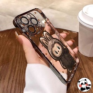 Cute Labubu Luxury Plating Phone Case For Samsung Galaxy A05 A05s A04 A04E A03 Core A03s M02 A02s M5