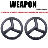 WEAPON carbon wheelset for folding bike | mini velo bike -  20/22 inches 451 / lightweight | DT free