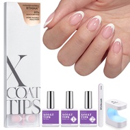 BTArtbox Gel-X Press Ons XCOATTIPS® French - Extra Short Almond, 160pcs