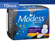 MODESS Ultra Thin All Night / Extra Long with Wings Napkins 10s