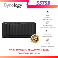 SYNOLOGY DS1821+ 8BAY/RYZEN/2.2GHZ‐QC/4GB/4GLAN/2NVMe