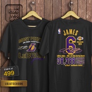 LeBRON JAMES ALL-TIME SCORING GREAT t-shirt