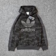 Jakwt ADIDAS CAMO THREEFOIL HOODIE SWEATER UNISEX ADIDAS HOODIE SWEATER JACKET