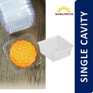 1's CAVITY PVC TRAY TRAY | SINGLE CAVITY MOONCAKE TRAY 10PCS