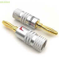 [FSBA] 10Pcs Nakamichi Gold Plated Copper Speaker Banana Plug Male Connector  KCB