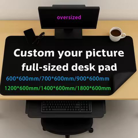 Custom Desk Pad Full-sized Mouse Pad 600x600mm 1200x600mm 1400x600mm 1800x600mm Non-slip Rubber Mat 