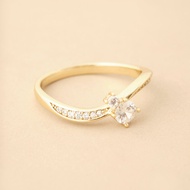 14k Gold Plated Eula Twisted Diamond Ring Shop.Callie Gold Ring Diamond Ring