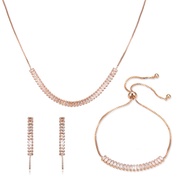 HYL JEWELRY 5pcs Kalung Titanium Set Anak Titanium Anti Karat Asli Perak Set Anting-Anting Berlapis