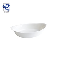 Royal Dine 8.5" Century Oval Serving Dish W-1G9 Scratch Resistant Tempered Opal Serving Dish CROY654