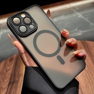 MENGKE.CASE | เคสชาร์จแม่เหล็กพร้อมป้องกันเลนส์สำหรับ iPhone 14 Pro Max & iPhone 15