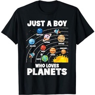 Just A Boy Who Loves Planets Solar System Astrology Space T-Shirt