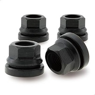 PSGSP Black M14x1.5 Wheel Lug Nuts 4pcs for 2003-2016 Ford F250 F350 F450 F550, 2003-2019 F53, Two-P