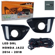 HONDA Foglamp Cover LED Fog Lamp Cover Jazz GK5 2014 2015 2016 2017 2018 LED
