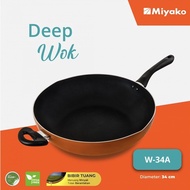 Miyako Wok Pan 34 Cm Finest Wok Pan W-34A / W 34A