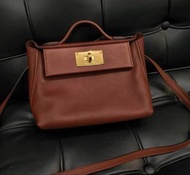 hermes 愛馬仕 2424 mini 愛馬仕紅金扣 Y刻