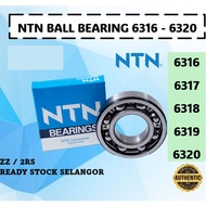 NTN 6316, 6317, 6318, 6319, 6320 Open, 2RS, ZZ Deep Groove Ball Bearing 100% ORIGINAL - NTN , BEARIN