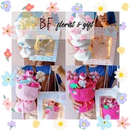 LOTSO Bear, Blue Puppy, Pink Rabbit Stuff Toy Bouquet Set