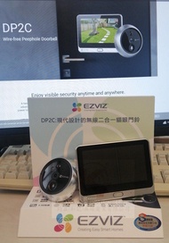 地鋪現貨👀Ezviz DP2C 升級版 1080P  無線貓眼攝像頭+門鈴   新加坡🇸🇬伺服器🤗  防盜眼