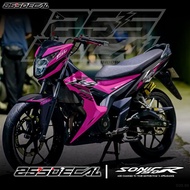 Decal Sticker HONDA SONIC 150R Full body Fullblock Racing Graphic Design SONIC Style Sticker Trend R
