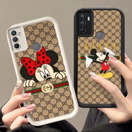 Q-96 Mickey Minnie Black white Case for OPPO A31 A32 Realme 5 5i A33 5s 7i A53S C17 A53