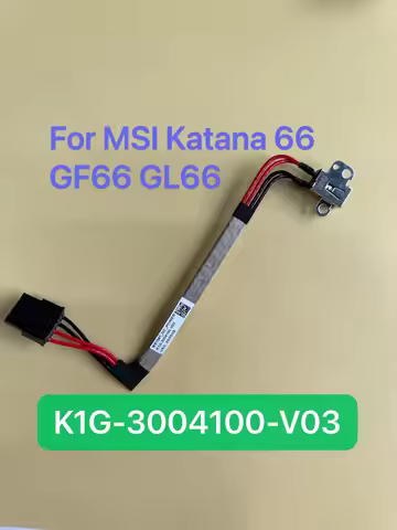 New Origina Laptop DC Power Cable Jack Charging Connector Port For MSI Katana 66 GF66 GL66 11UE 11UG