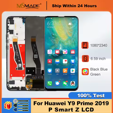 For Huawei P Smart Z LCD Y9 Prime 2019 Touch Display Digitizer Parts Assembly Repair Parts For Huawe
