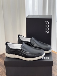 ใหม่ Ecco รองเท้าหนังธุรกิจลำลองผู้ชายรองเท้ารองเท้าสำหรับทำงานกลางแจ้งกีฬาวิ่งรองเท้าผ้าใบ AY21525