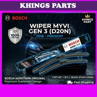 Perodua Myvi Gen3 D20N 2018 - Present Front Wiper Kereta Set Size 22" & 16" inch (1 Pair) Original B
