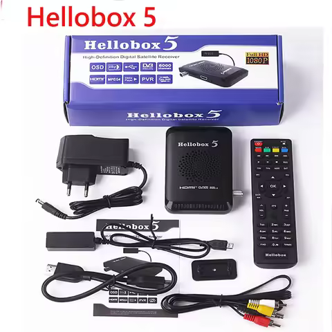 Hellobox5 mini HD Satellite Receiver DVB S2 Support WiFi Dongle 3G Modem USB 2.0 Hellobox 5