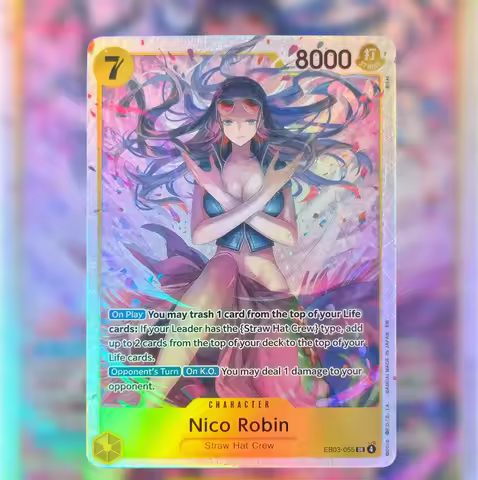Proxy One Piece Card Game Nico Robin EB03-055 TCG Anime Cards
