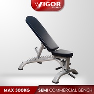 Vigor Fitness Commercial Adjustable Bench B7 /Bangku Laras Komersial B7