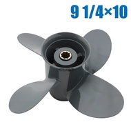 FW Propeller 4 Blade 9 1/4X10 For Honda and Yamaha Outboard BF8D BF9.9D BF9.9 BF15A BF15D BF20 8 Spl