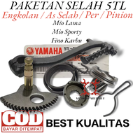 GROSIR PAKET SELAH MIO 4 ITEM/ SELAHAN + AS SELAH + PINION + PER SELAH MIO LAMA / MIO SMILE / MIO SOUL / MIO SPORTY / FINO PAKETAN  KOMPLIT 1 SET ENGKOL ENGKOLAN / AS KAMPAK / GEAR GIR  GIGI PINION / PER ENGKOL KICK STARTER / STATER YAMAHA 5TL BERKUALITAS