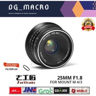 7artisans lens 7 Artisansansans lens 25mm f1.8 for m4/3 mount