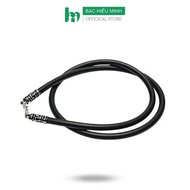 Dây Chuyền Nam Dây Cao Su Bọc Bạc Bạc Hiểu Minh DCS038