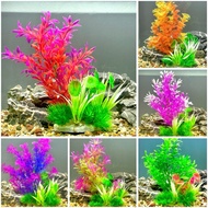 Plastic Grass for Small Landscape Decoration of Aquarium Aquarium layout size 25x20cm With 6 differe