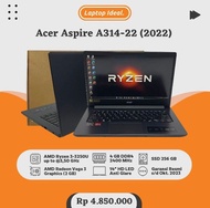 Acer Aspire A314-22 (2022) SLIM Ryzen 3 RAM 4 GB SSD 256 GB MULUSS SEG
