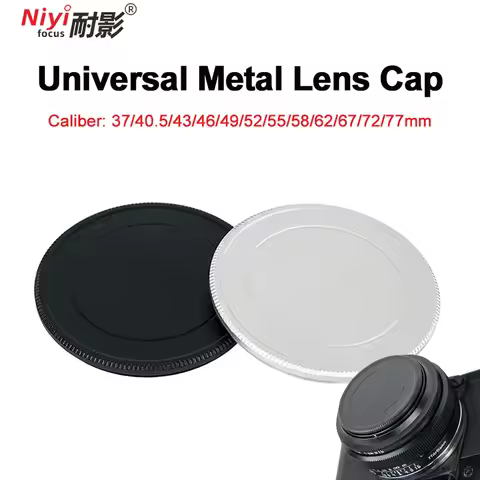 Metal Camera Lens Cap 37mm 40.5mm 43mm 46mm 49mm 52mm 55mm 58mm 62mm 67mm Screw-in Camera Cover Fron