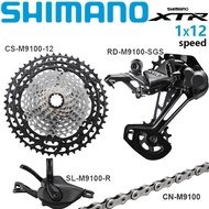 Shimano XTR M9100 Groupset 12 Speed Shifterด้านหลังDerauilleur 10-51T 10-45T Cassetteโซ่จักรยานMTB