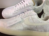 Nike Air Force 1 x CLOT 白丝绸 联名款 白/丝绸 低帮板鞋 US12 35-46码