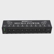 Mosky Micro Power 9 DC Output +1 USB Output Effect Pedal Power Supply สำหรับ 9V 150-300mah กีตาร์เพด