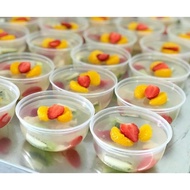 (50 pcs) Thinwall Round 400 /ML Food Container 400 Pudding Cup Bowl ML