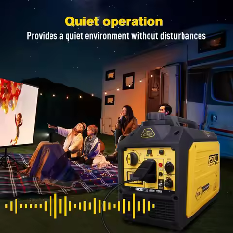 Super Quiet 2500 Watt Portable Inverter Generator for Home Camping EPA Compliant