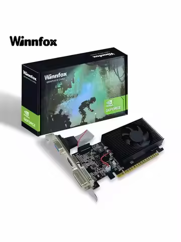 Winnfox GT610 2G GT730 2G/4G GTX750TI 4G graphics card blade card DDR3 VGA+HDMI+DVI nVIDIA air-coole