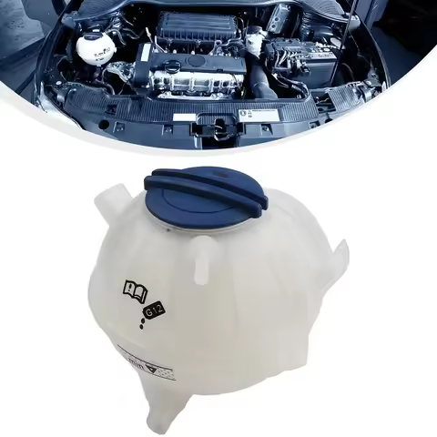 Car Engine Radiator Coolant Tank Reservoir With Cover For GOLF For MK6 1K0121407A Auto Coolant Bottl