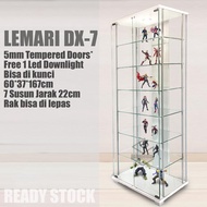 Lemari Rak Kaca Etalase Pajangan Display Cabinet Pajang Koleksi Action Figure Tas Sneaker Boneka Par