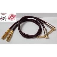 2nos. RCA Socket (Female) to 2nos. 1/4" Mono Socket (Female) Cable Set (50CM)(1M)(2M)(3M)